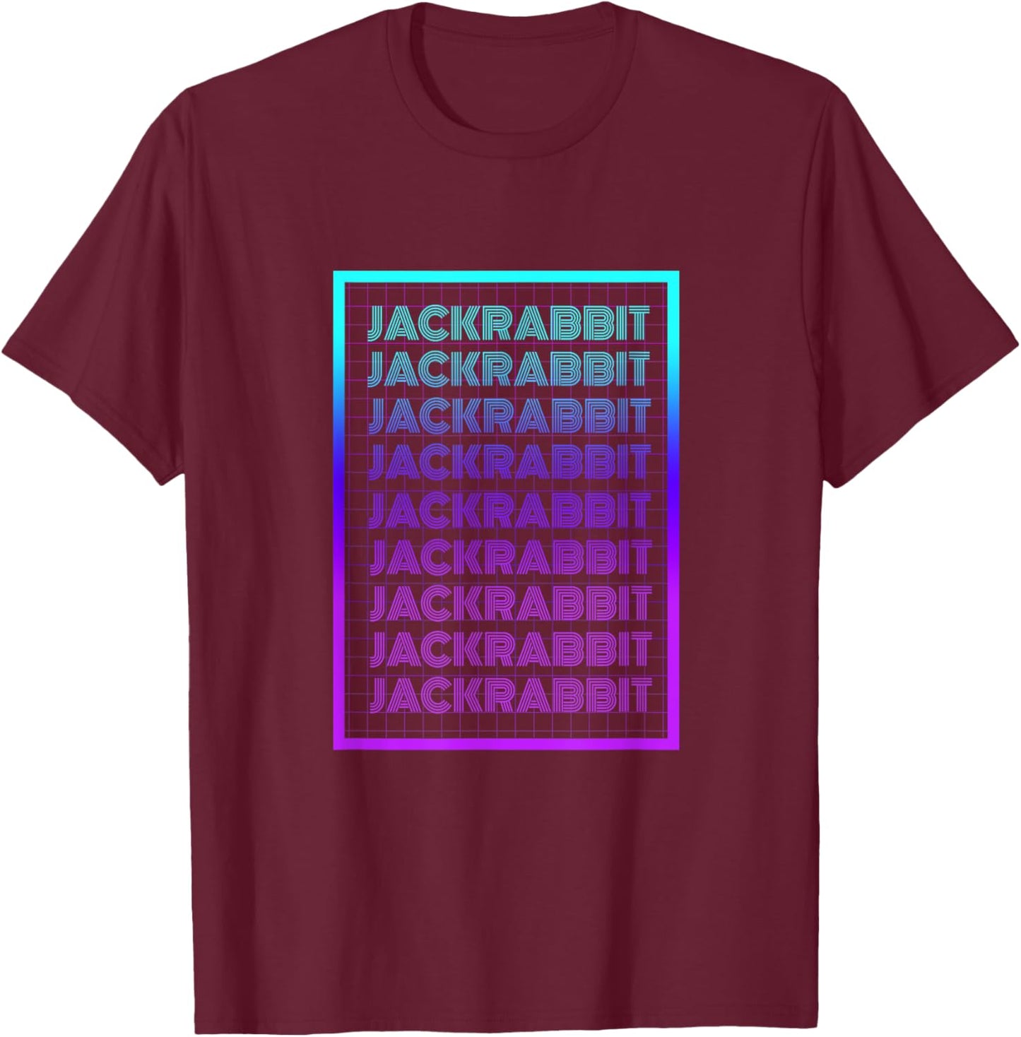 Jackrabbit 70's Retro Jackrabbit T-Shirt - T-Shirt | Maroon