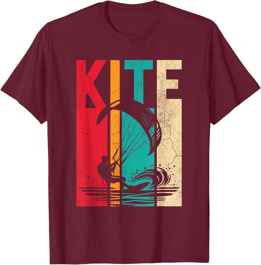 Kiteboarding Kitesurfen T-Shirt - T-Shirt | Maroon