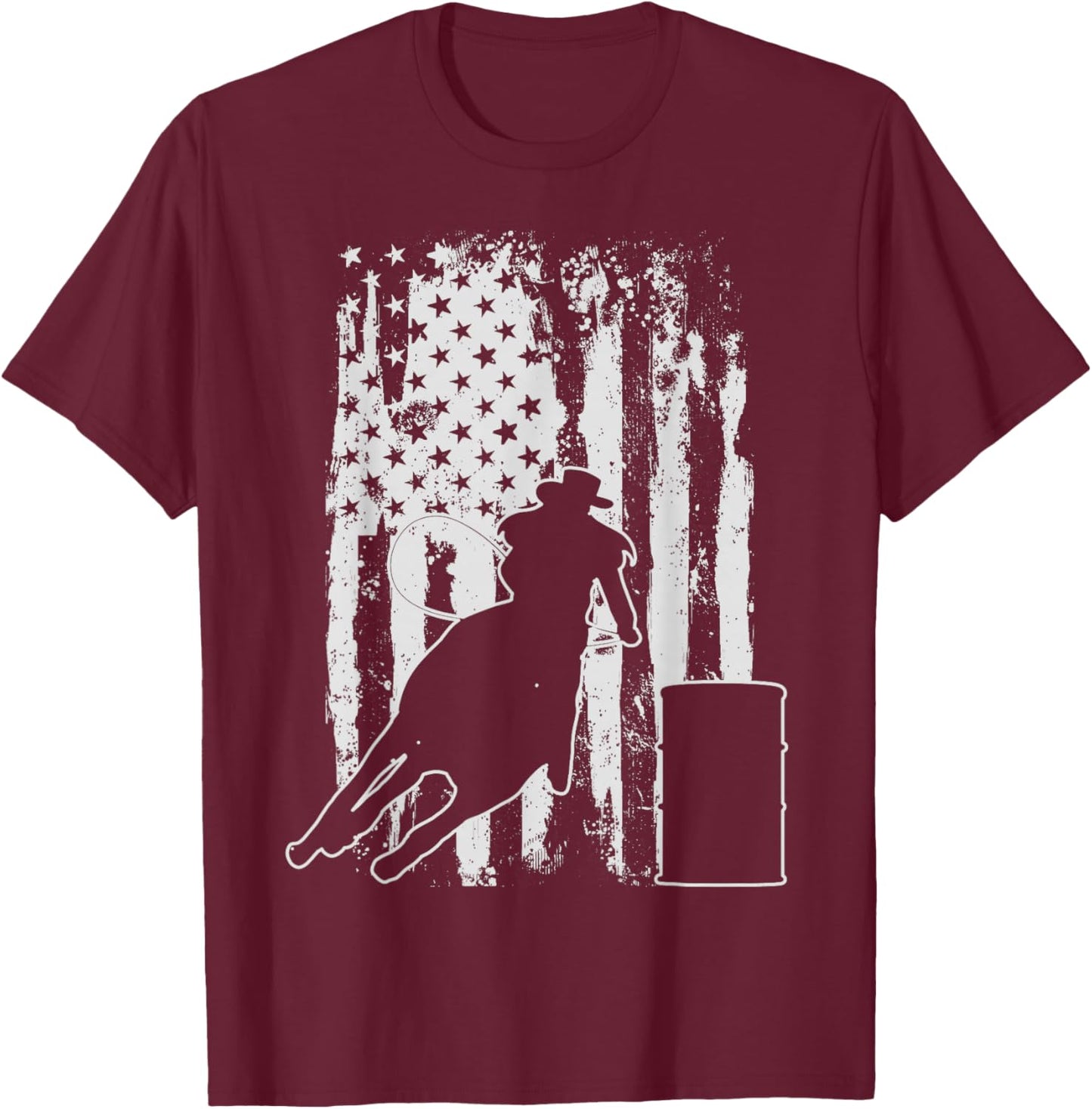 Barrel Racing Gift T-Shirt - T-Shirt | Maroon