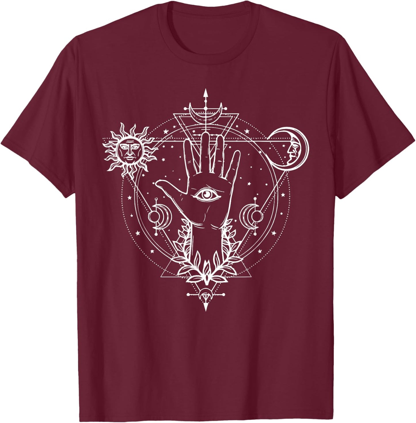 All seeing Eye Mystic Blackcraft Clothing Gift T-Shirt - T-Shirt | Maroon