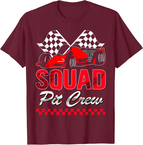 Pit Crew Squad Race Car Birthday Boy Racing Car