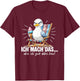 Ich Mach Das Aber Ich Guck Dabei Böse Lustig Möwe Spruch T-Shirt - T-Shirt | Maroon