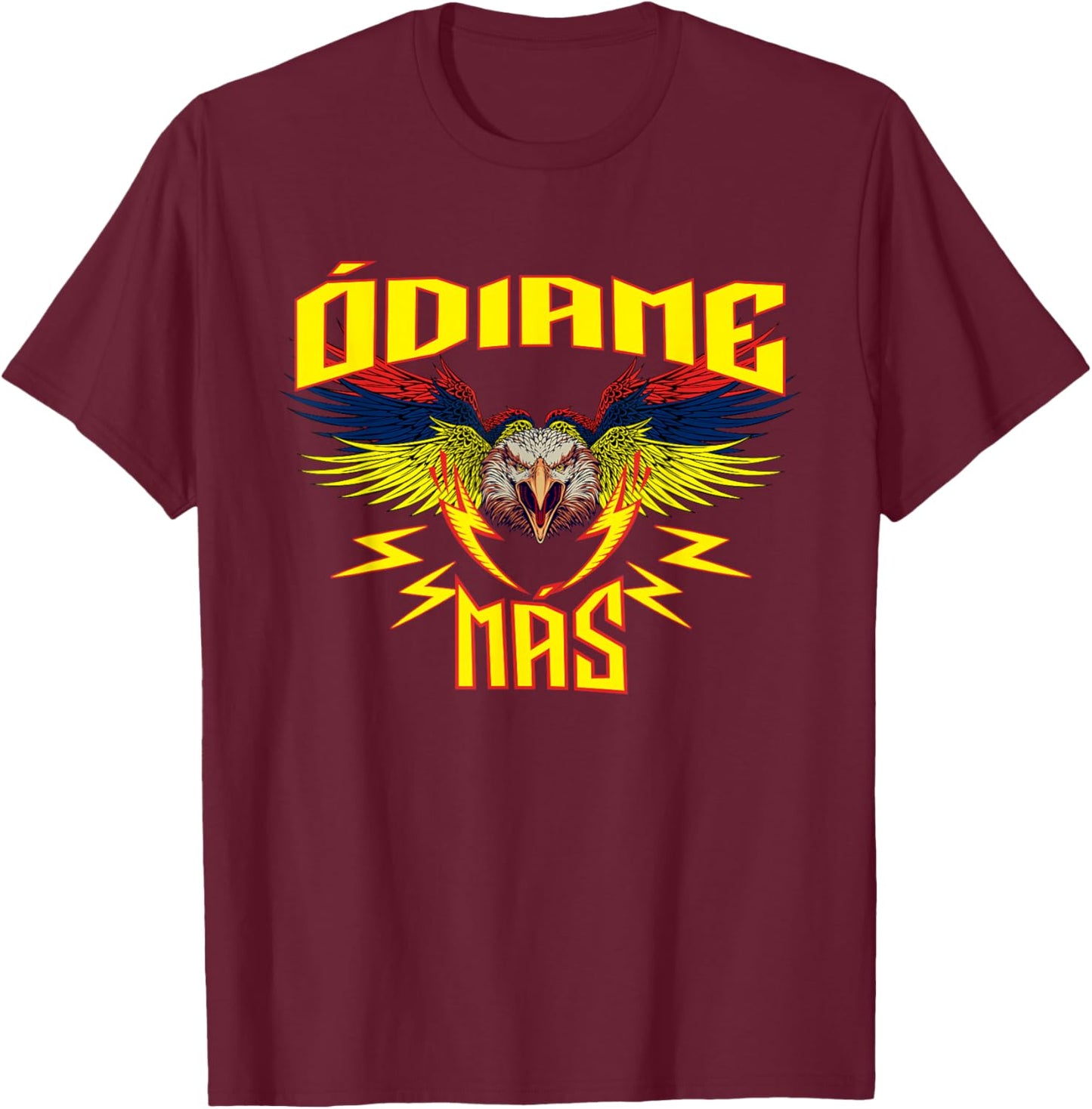 Odiame mas, en Estados Unidos de America T-Shirt - T-Shirt | Maroon