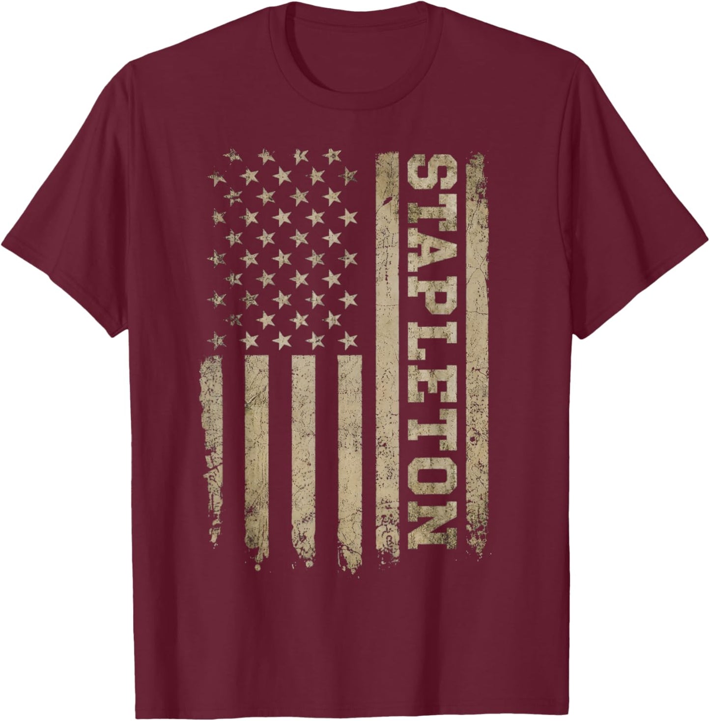 Vintage Stapleton Name Retro Classic Women Kids T-Shirt - T-Shirt | Maroon