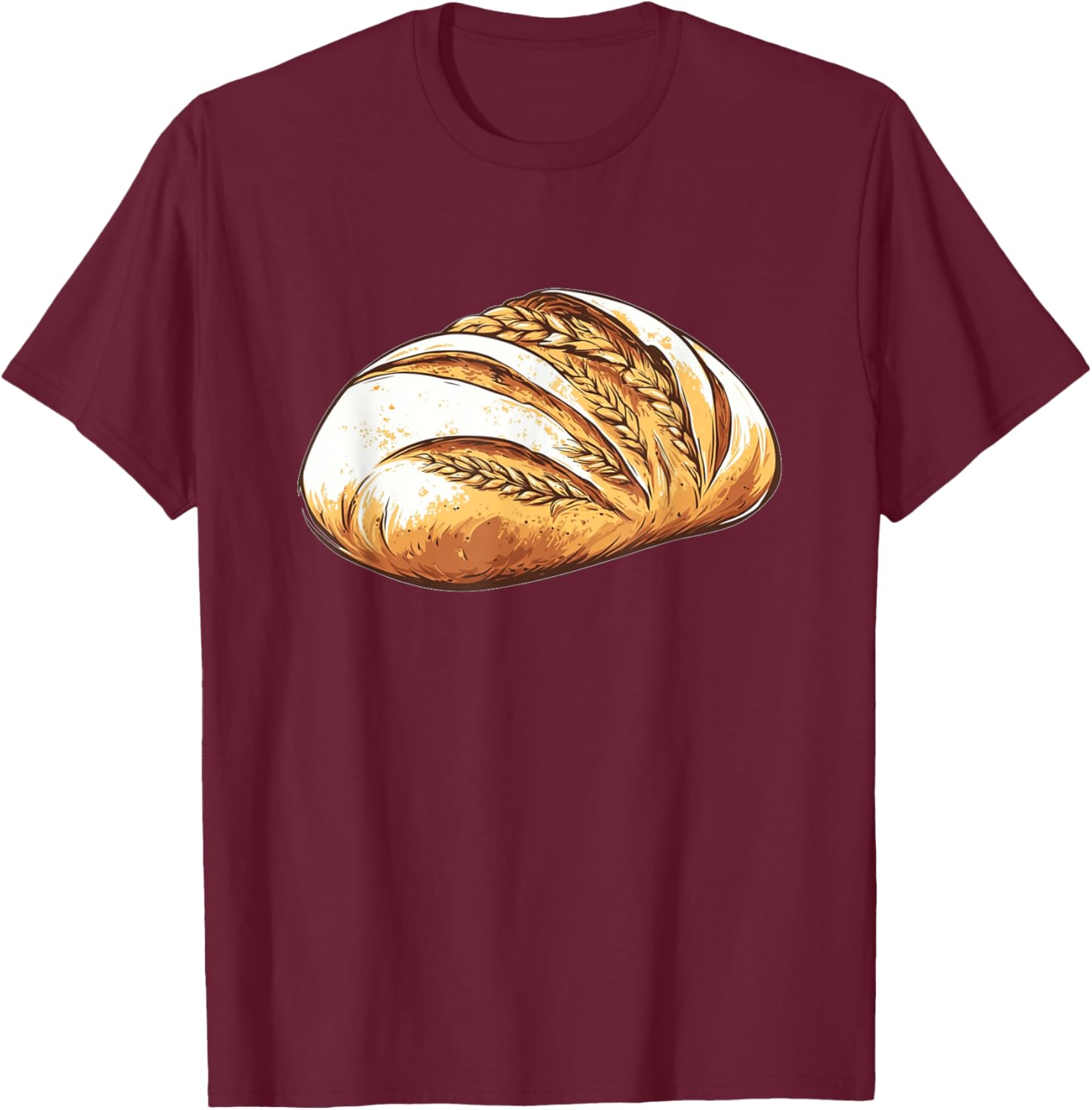 Loaf of Bread Men Women Joke Humor T-Shirt - T-Shirt | Maroon