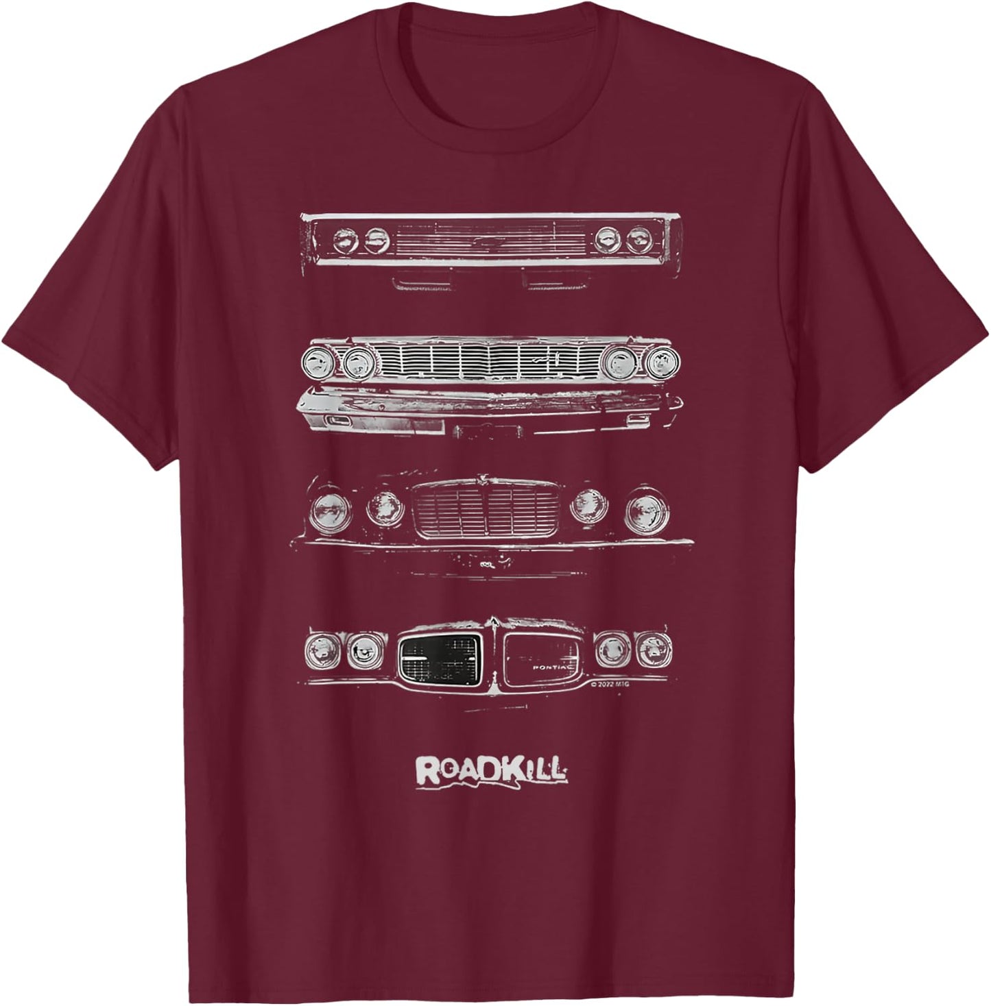 Roadkill Grilles Adult T-Shirt - T-Shirt | Maroon