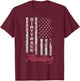 Dirt Track Racing Gift Design American Flag T-Shirt - T-Shirt | Maroon