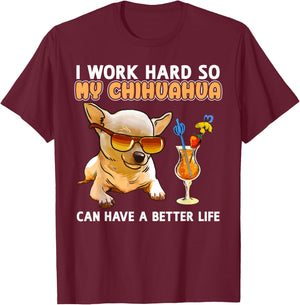 Funny Chihuahua Shirt Chihuahua Lover Gifts T-Shirt - T-Shirt | Maroon
