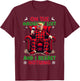 On the Naughty List and I Regret Nothing Horror Christmas T-Shirt - T-Shirt | Maroon