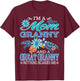 I'm A Mom Granny And A Great Granny Nothing Scares Me T-Shirt - T-Shirt | Maroon