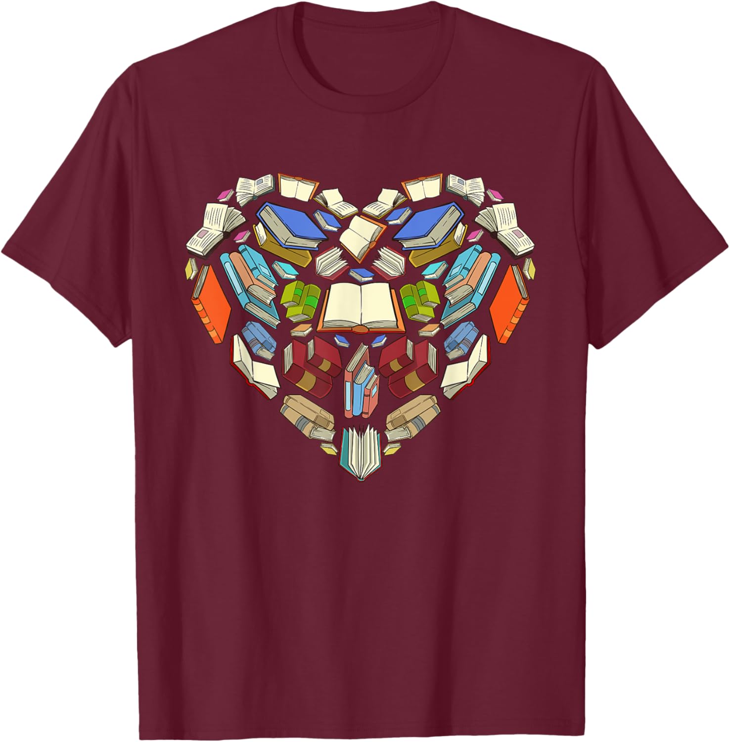 Funny Book Lover Gift Librarian Men Women Bookworm Reading T-Shirt - T-Shirt | Maroon