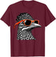 Cool Roadrunner Bird Wearing Sunglasses Graphic Art T-Shirt - T-Shirt | Maroon