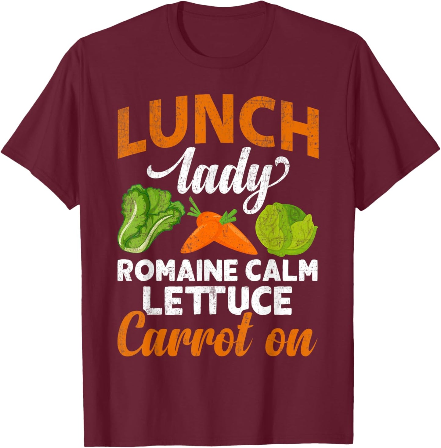 Lunch Lady Squad Cafeteria Worker Dinner Lady Cooking Gifts T-Shirt - T-Shirt | Maroon
