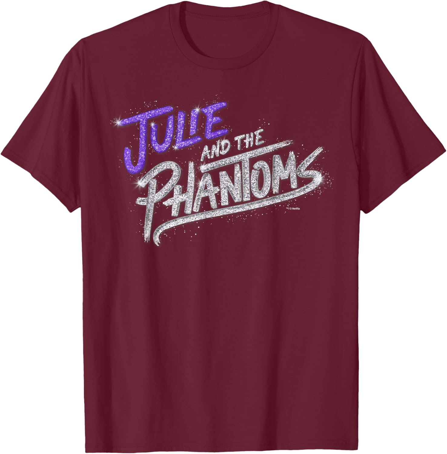 Julie And The Phantoms Stacked Logo T-Shirt - T-Shirt | Maroon