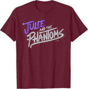 Julie And The Phantoms Stacked Logo T-Shirt - T-Shirt | Maroon