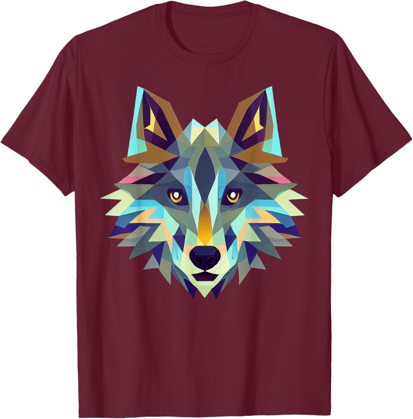 Wolf Animal for Wolf lovers Wolf Art Canis lupus wolfdog Men Women Kids T-Shirt - T-Shirt | Maroon