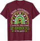 I Teach Cutest Shamrocks School Psychologist St Patricks Day T-Shirt - T-Shirt | Maroon