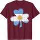 Argentina Flag Shamrock Irish Patriotic Patricks Day Retro T-Shirt - T-Shirt | Maroon