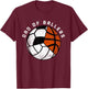 Dad Of Ballers Funny Volleyball Soccer Basketball Dad T-Shirt - T-Shirt | Maroon