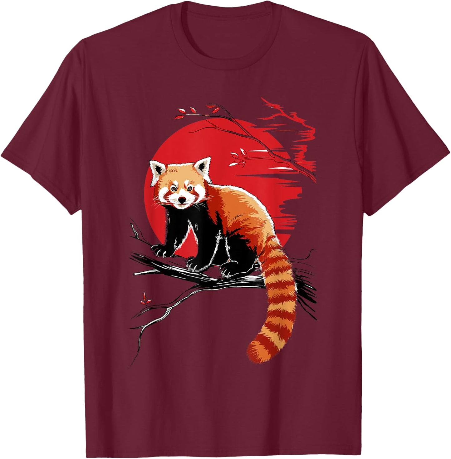 Red Panda T-Shirt - T-Shirt | Maroon