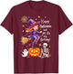 Happy Halloween And Yes It's My Birthday T-Shirt - T-Shirt | Maroon
