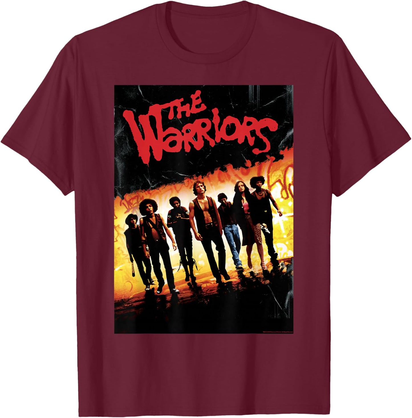 The Warriors Classic Poster Small T-Shirt - T-Shirt | Maroon