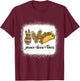 Peace Love Tacos Shirt Cute Taco Tuesday Mexican Food Lovers T-Shirt - T-Shirt | Maroon