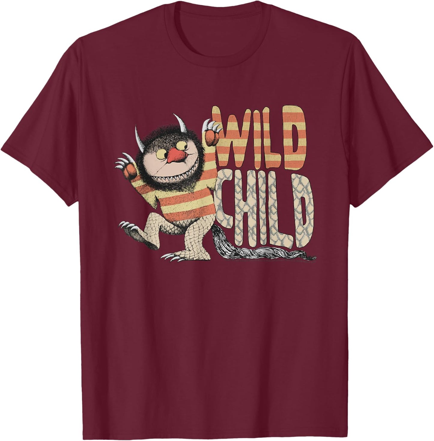 Where The Wild Things are Wild Child Small T-Shirt - T-Shirt | Maroon