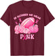 In october we wear pink making strides against breast cancer T-Shirt - T-Shirt | Maroon