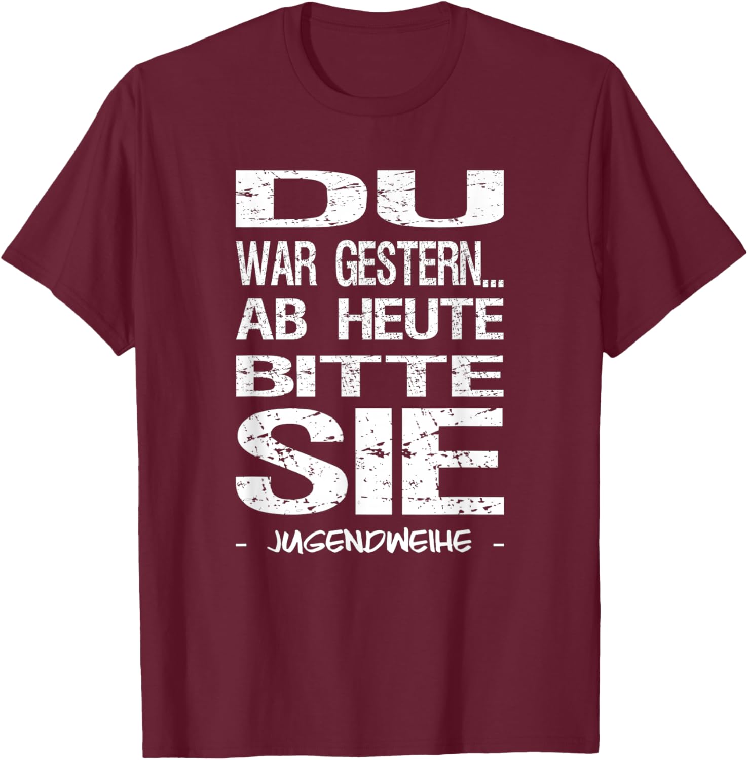Jugendweihe 2026 Gästebuch Mädchen Jungen T-Shirt - T-Shirt | Maroon