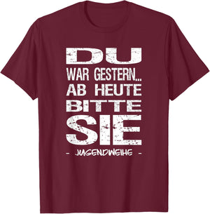 Jugendweihe 2026 Gästebuch Mädchen Jungen T-Shirt - T-Shirt | Maroon