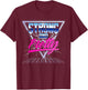 Strong and Pretty 90s 80s Vaporwave Bodybuilding Gym Men T-Shirt - T-Shirt | Maroon