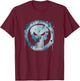 Marvel Punisher Paint Drip Skull Vintage Circle Logo T-Shirt - T-Shirt | Maroon