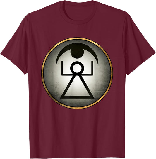 Ancient Carthage Symbol of Goddess Tanit T-Shirt - T-Shirt | Maroon