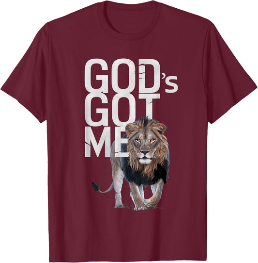 God's Got Me T-Shirt - T-Shirt | Maroon