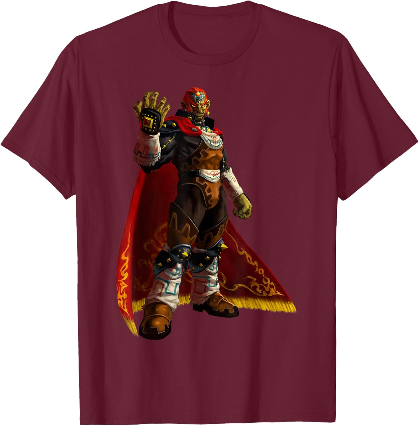 The Legend of Zelda Ganon 3D Portrait T-Shirt - T-Shirt | Maroon