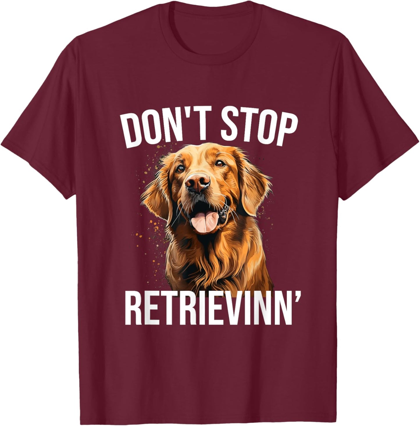 Apparel For Golden Retriever Lovers T-Shirt - T-Shirt | Maroon
