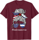 Honduras Heritage American Grown Women Girl Honduras Flag T-Shirt - T-Shirt | Maroon