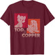 Disney The Fox and The Hound Tod & Copper Retro Small T-Shirt - T-Shirt | Maroon
