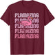 Flamazing Flamingo Sunglasses Funny Party T-Shirt - T-Shirt | Maroon