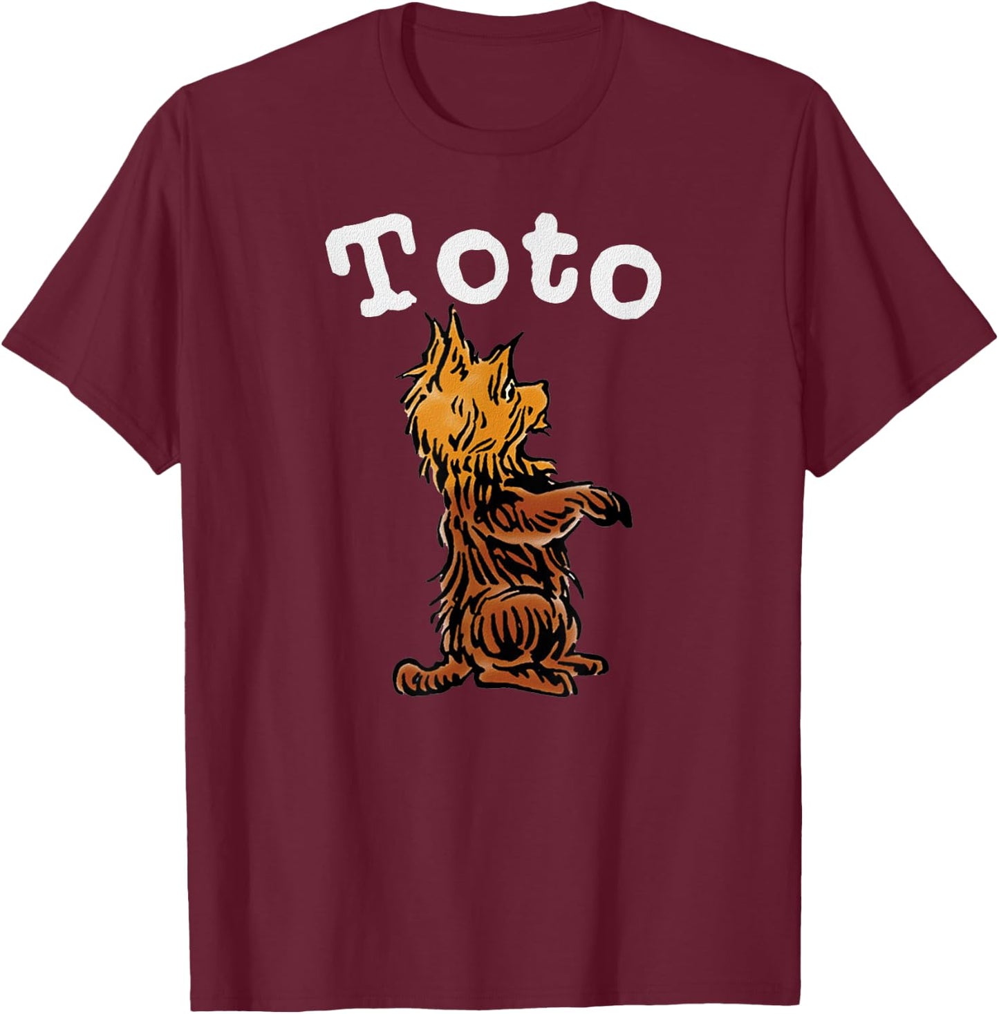 Vintage Toto The Dog Shirt Art - Toto The Wizard of OZ Toto T-Shirt - T-Shirt | Maroon
