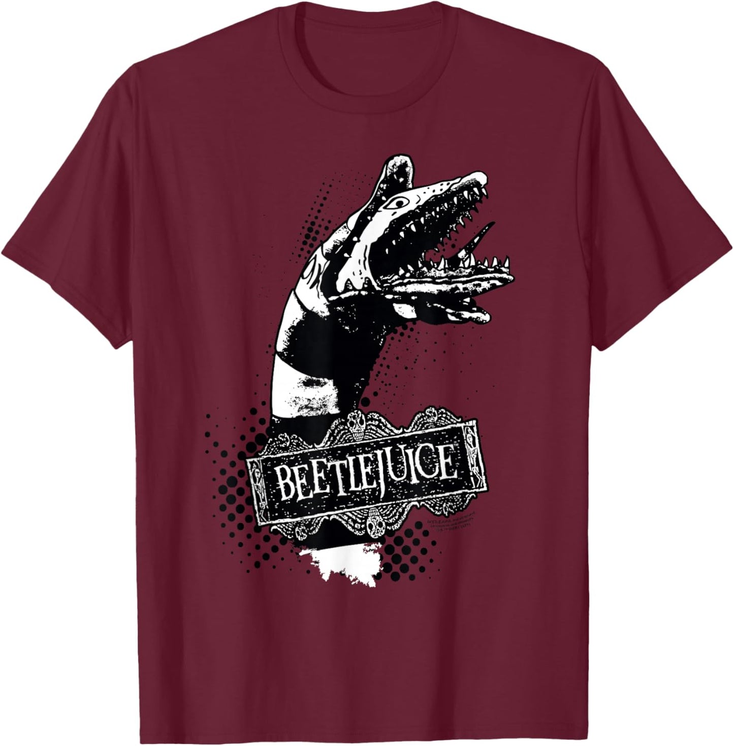 Beetlejuice Sandworm T-Shirt - T-Shirt | Maroon