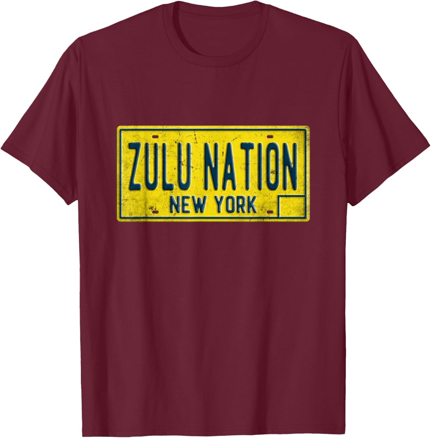 Old School Zulu Nation Hip Hop Rap Music New York NYC T-Shirt - T-Shirt | Maroon