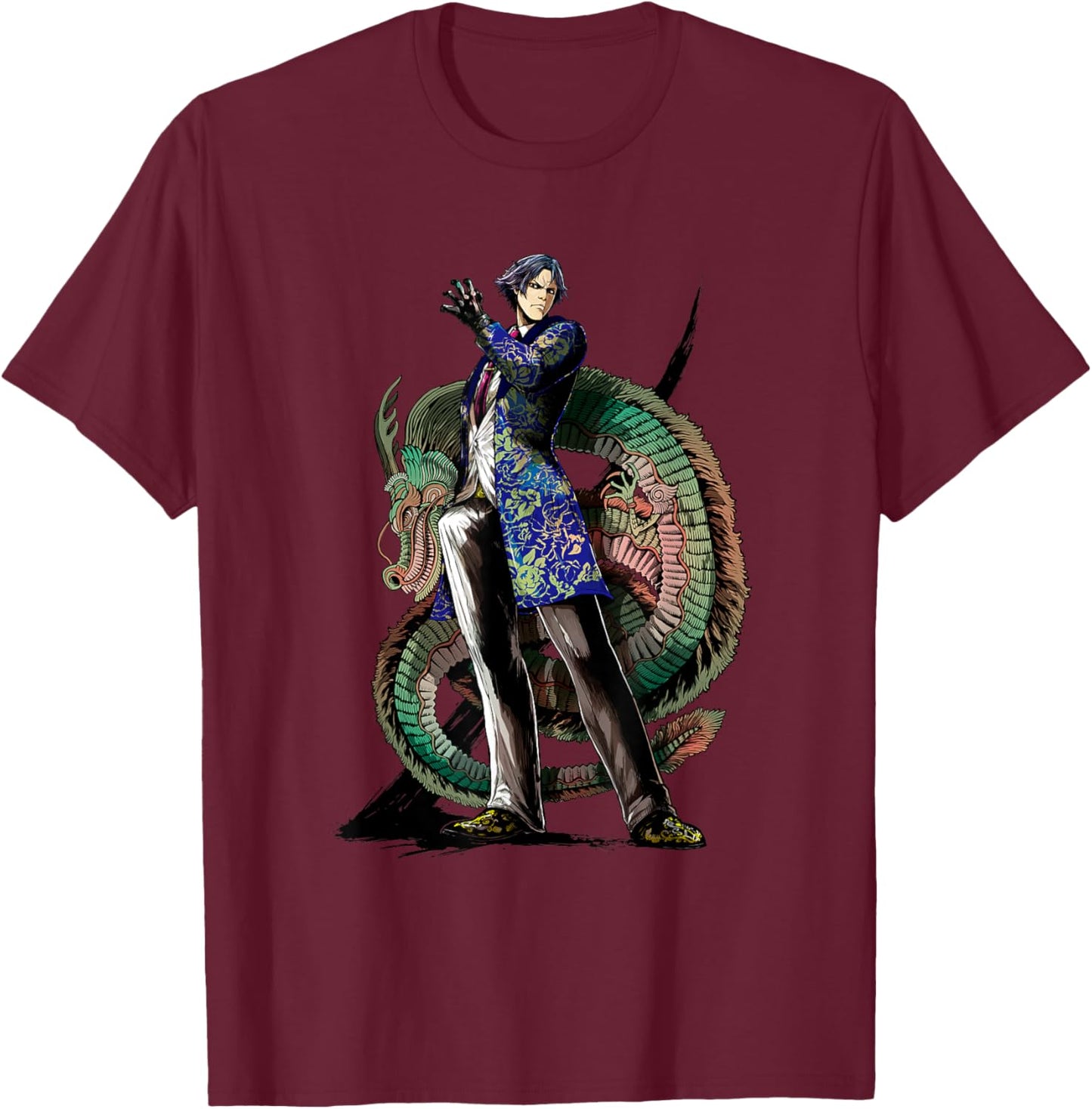 Tekken7 Lee 002 T-Shirt - T-Shirt | Maroon