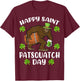 Happy Saint Patsquatch Day Funny St. Patrick's Day Bigfoot T-Shirt - T-Shirt | Maroon