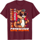 My Spirit Animal Is A Chipmunk Lustige Chipmunks T-Shirt - T-Shirt | Maroon