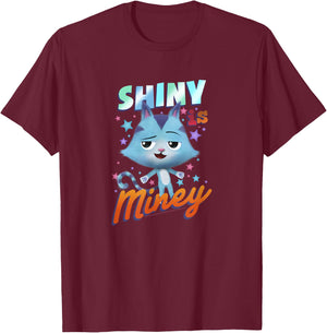 Gabby's Dollhouse Catrat Shiny is Miney Portrait T-Shirt - T-Shirt | Maroon