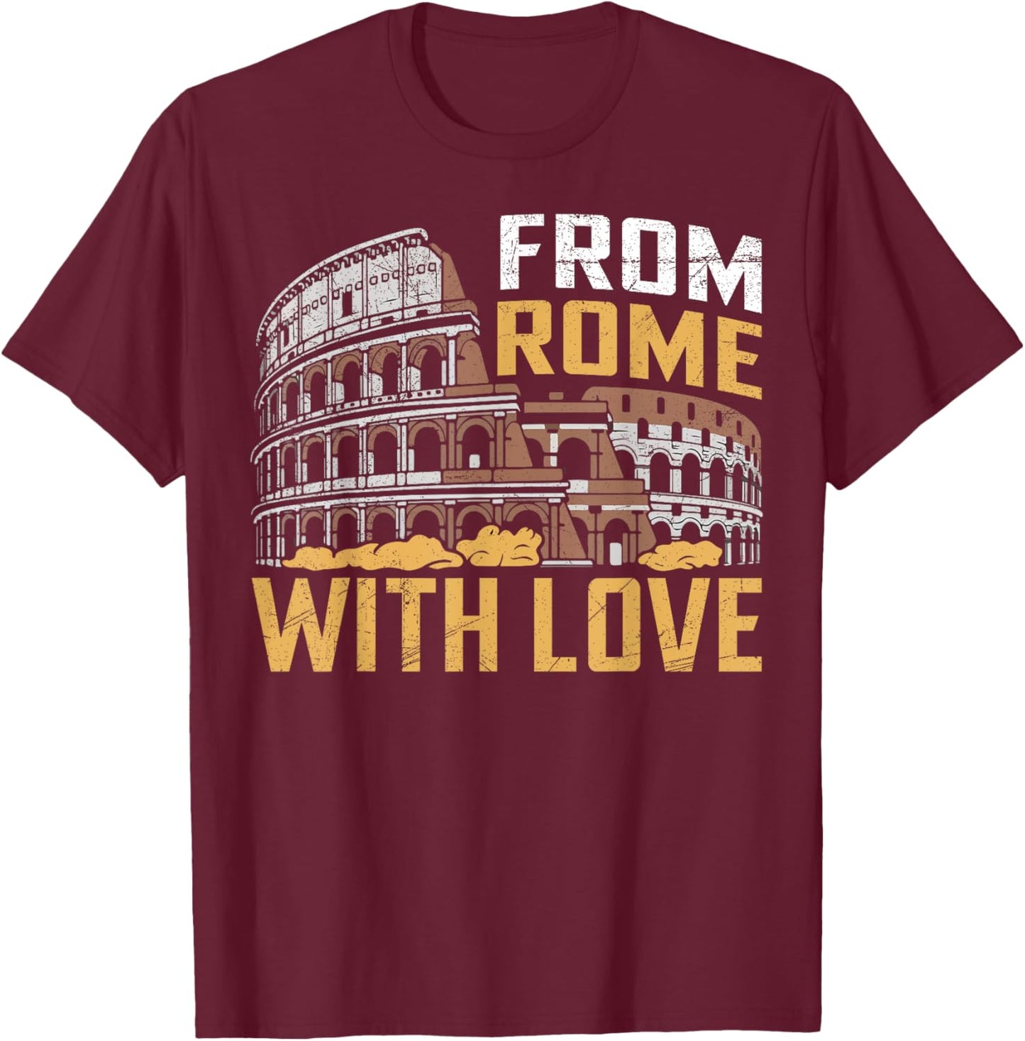 From Rome with Love Roman Empire T-Shirt - T-Shirt | Maroon