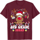 3rd Grade Squad Reindeer Christmas Third Grade Teacher Xmas T-Shirt - T-Shirt | Maroon