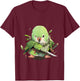 Samurai Quaker Parrot T-Shirt - T-Shirt | Maroon
